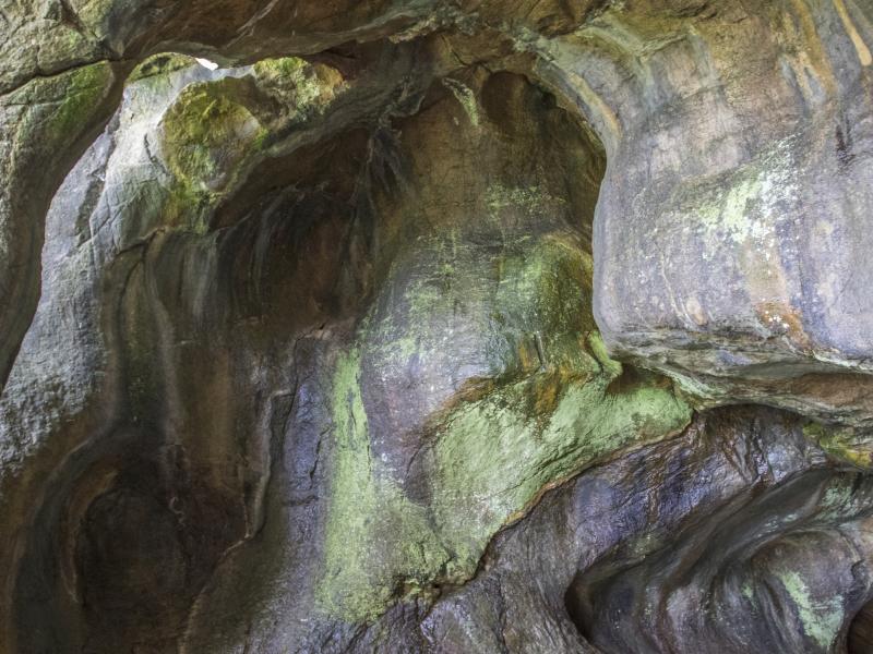 Ceilings of the sea caves