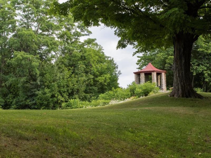 Stonehouse gazebo at Ethan Allen Park