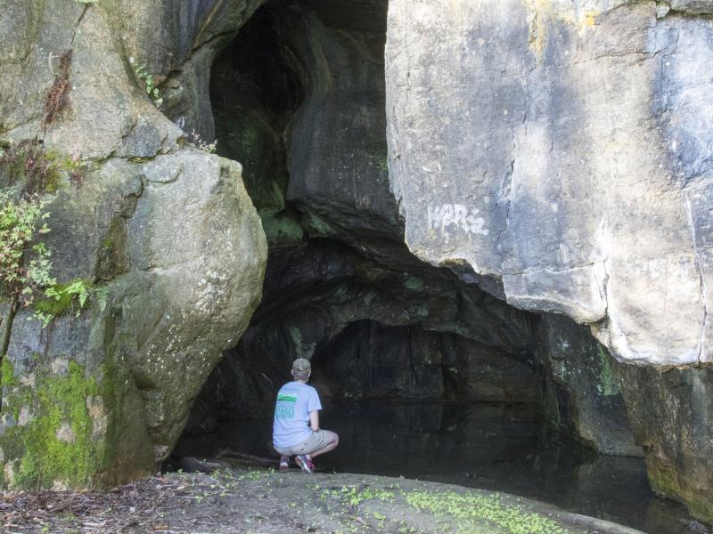 Entrance to the sea caves