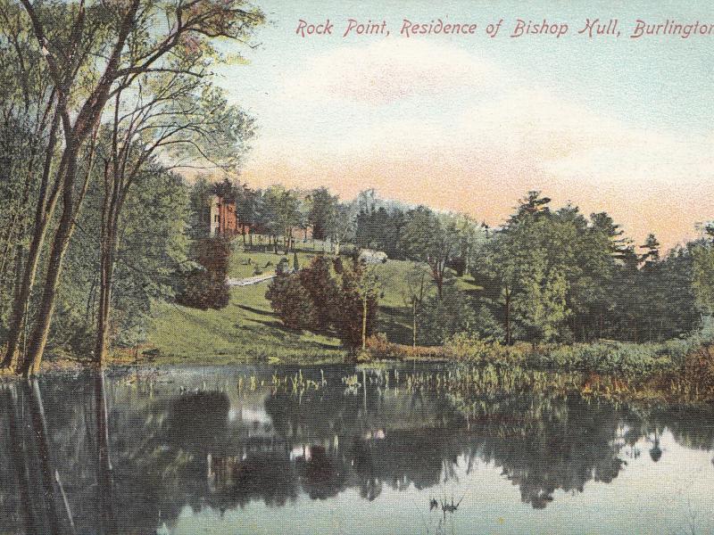 Historic post card of Rock Point