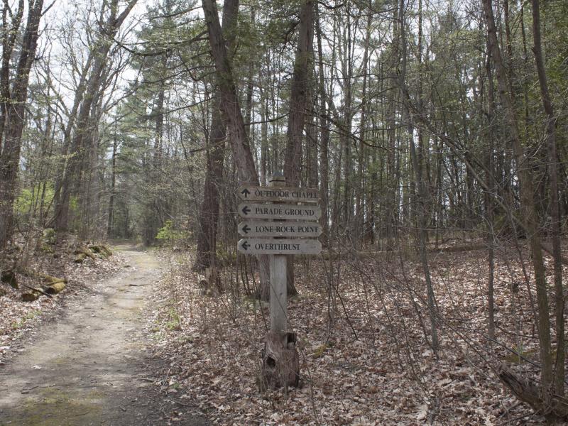 Trail Signage at Rock Point