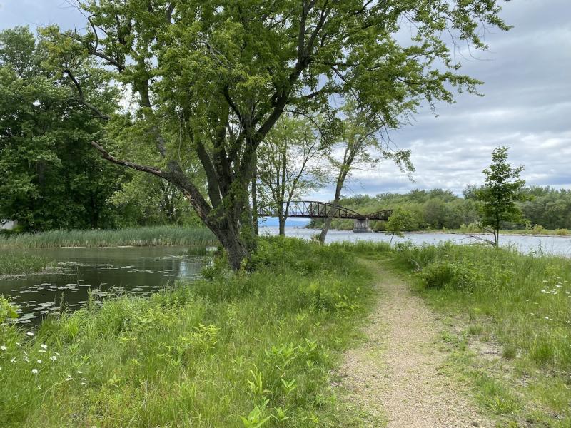 view of the mouth of the Winooski River from Derway Cove