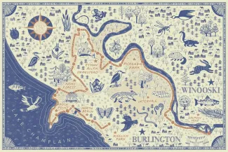 Burlington Wildways Trail Art Map